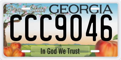 GA license plate CCC9046