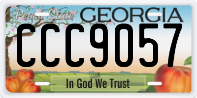 GA license plate CCC9057
