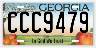 GA license plate CCC9479