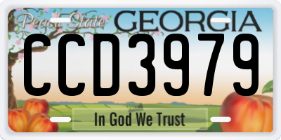 GA license plate CCD3979
