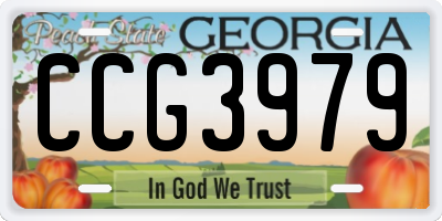 GA license plate CCG3979