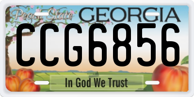 GA license plate CCG6856
