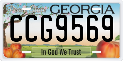 GA license plate CCG9569