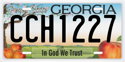 GA license plate CCH1227