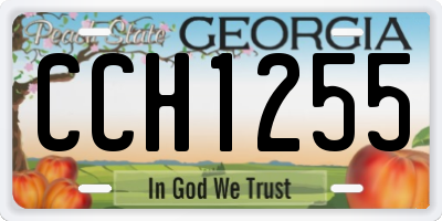 GA license plate CCH1255