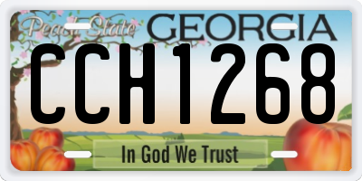 GA license plate CCH1268