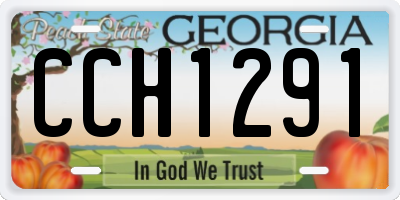 GA license plate CCH1291