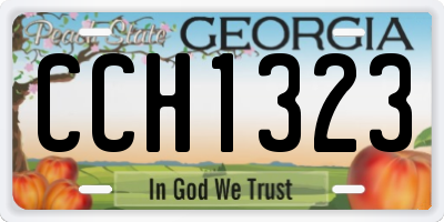 GA license plate CCH1323