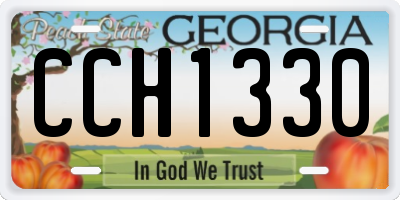 GA license plate CCH1330