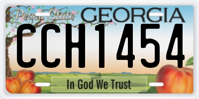 GA license plate CCH1454