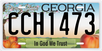 GA license plate CCH1473
