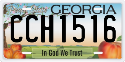 GA license plate CCH1516
