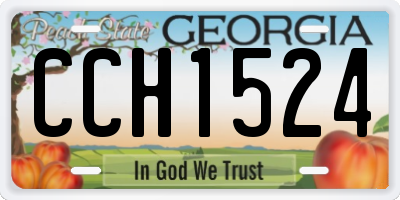 GA license plate CCH1524