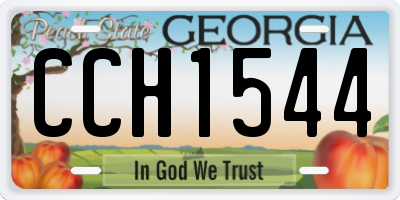 GA license plate CCH1544