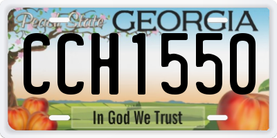 GA license plate CCH1550