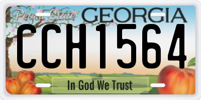GA license plate CCH1564