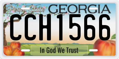 GA license plate CCH1566