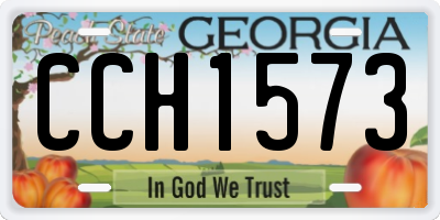 GA license plate CCH1573