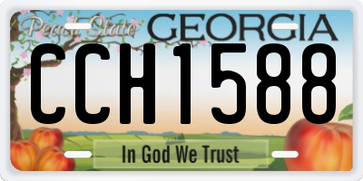 GA license plate CCH1588