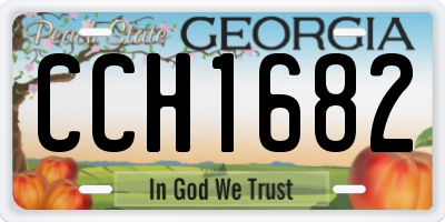 GA license plate CCH1682