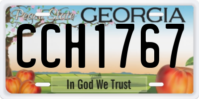GA license plate CCH1767