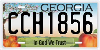 GA license plate CCH1856