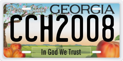 GA license plate CCH2008