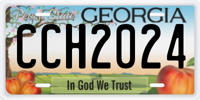 GA license plate CCH2024