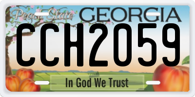GA license plate CCH2059