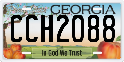 GA license plate CCH2088