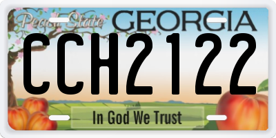 GA license plate CCH2122