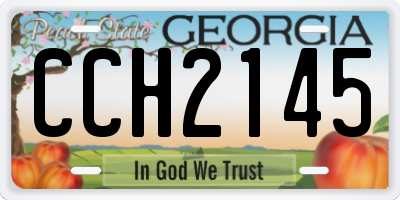 GA license plate CCH2145