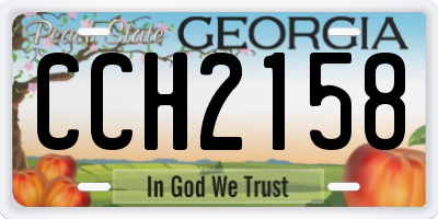 GA license plate CCH2158