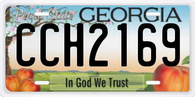 GA license plate CCH2169