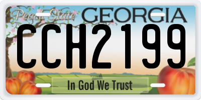 GA license plate CCH2199
