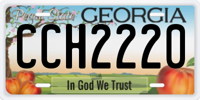 GA license plate CCH2220