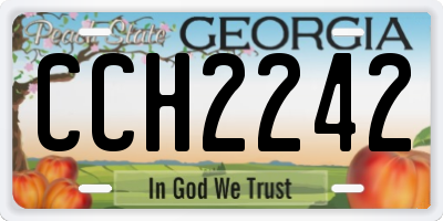 GA license plate CCH2242