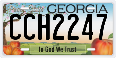 GA license plate CCH2247