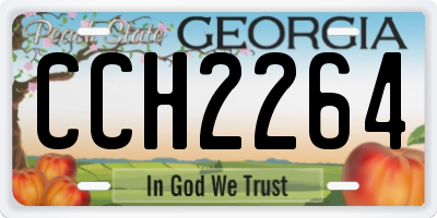 GA license plate CCH2264