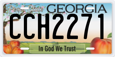 GA license plate CCH2271