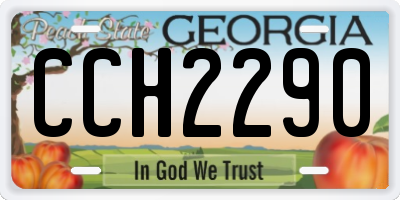 GA license plate CCH2290