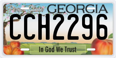 GA license plate CCH2296