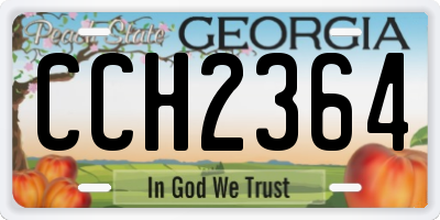GA license plate CCH2364