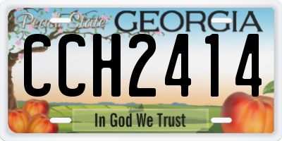 GA license plate CCH2414