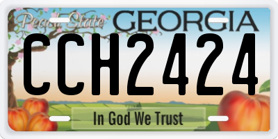 GA license plate CCH2424