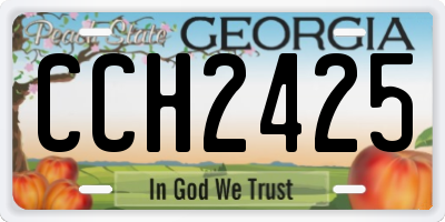 GA license plate CCH2425