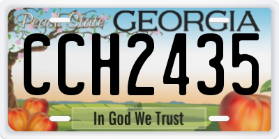 GA license plate CCH2435