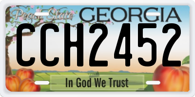 GA license plate CCH2452