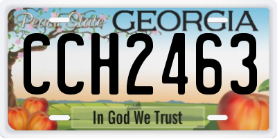 GA license plate CCH2463