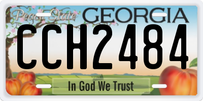 GA license plate CCH2484